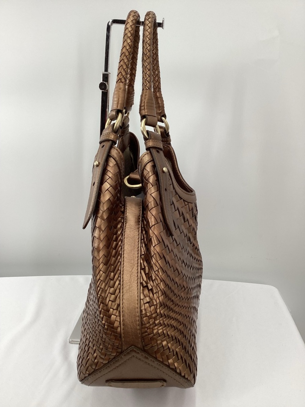 Cole Haan Genevieve Weave Leather Shoulder Bag - Picture 5 of 10